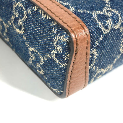 GUCCI Horsebit 1955 Mini GG Denim & Brown Leather – 100% Authentic Pre-Owned, by Alessandro Michele 2023 ✨Near-New