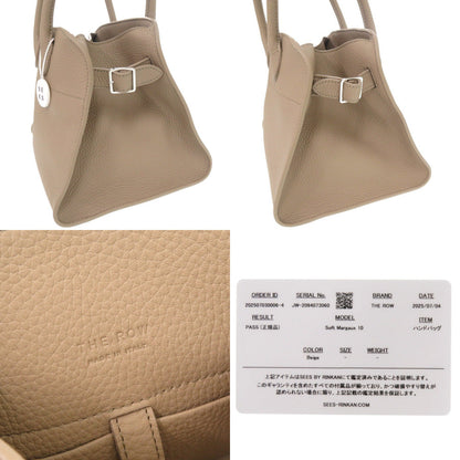 THE ROW – Handbag – Soft Margaux 10 – Dark Taupe – 2-Way – Mary-Kate & Ashley Olsen – Current Collection (2024–2025) – 100% Authentic Pre-Owned ✨