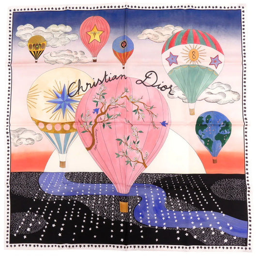 CHRISTIAN DIOR – Scarf – Balloon Print – John Galliano – c. 1999–2003 – 100% Authentic ✨Good Pre-Owned