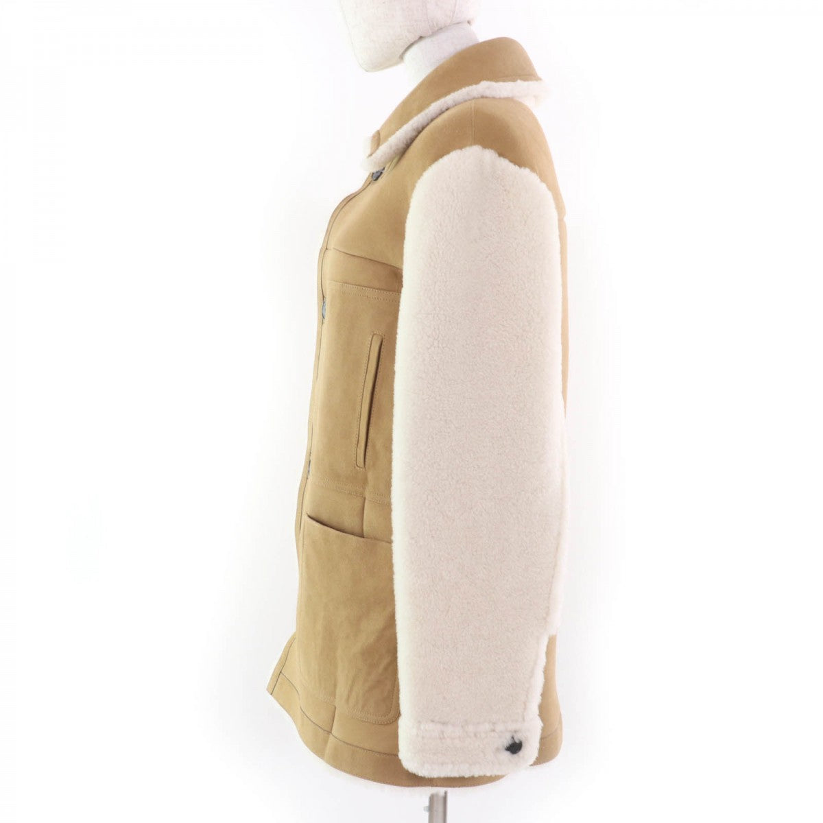 Christian Dior – Mouton Jacket – Beige Lambskin Shearling –