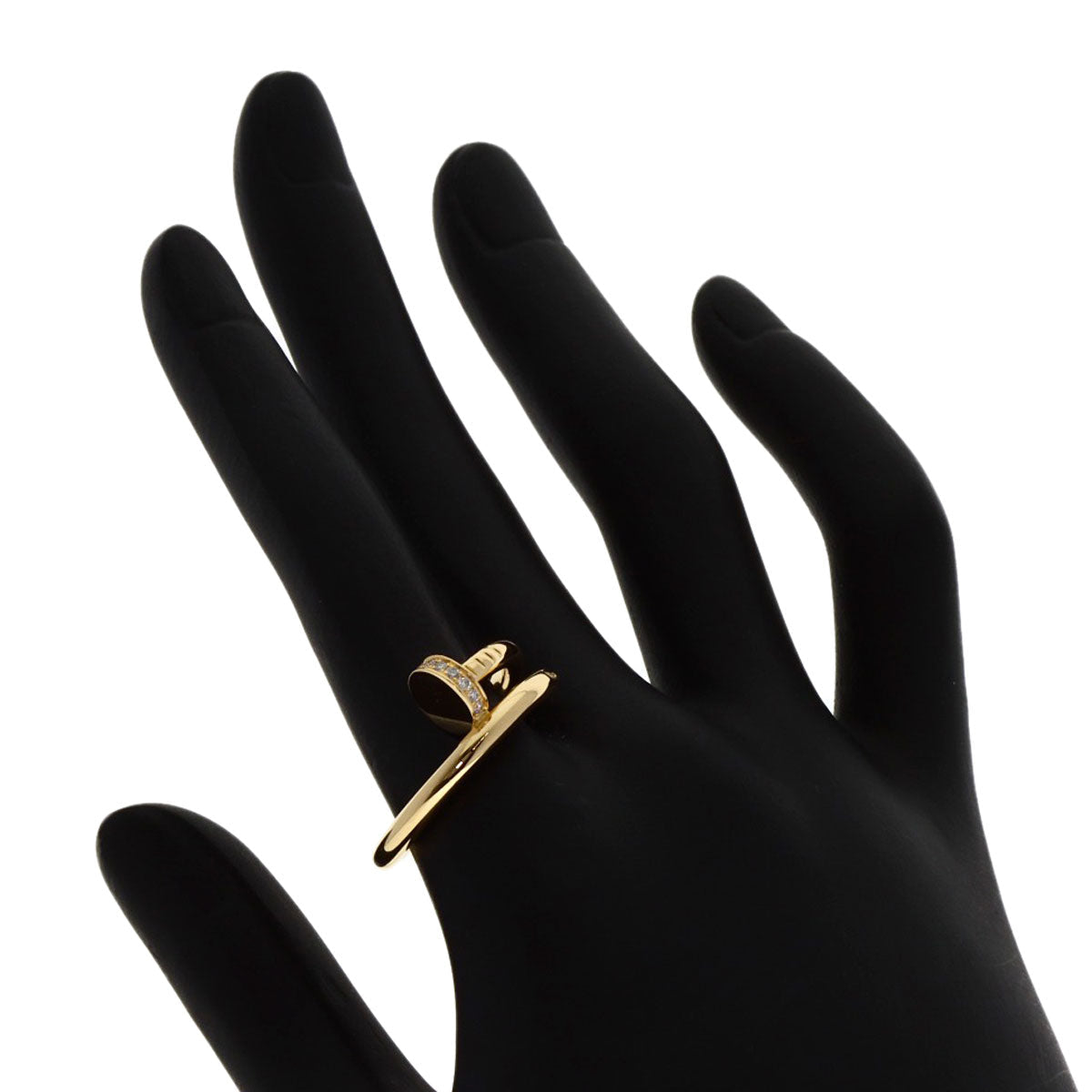 CARTIER Juste un Clou Classic Diamond Ring 18K Yellow Gold 100% Authentic Pre-Owned ✨ A Rank Excellent