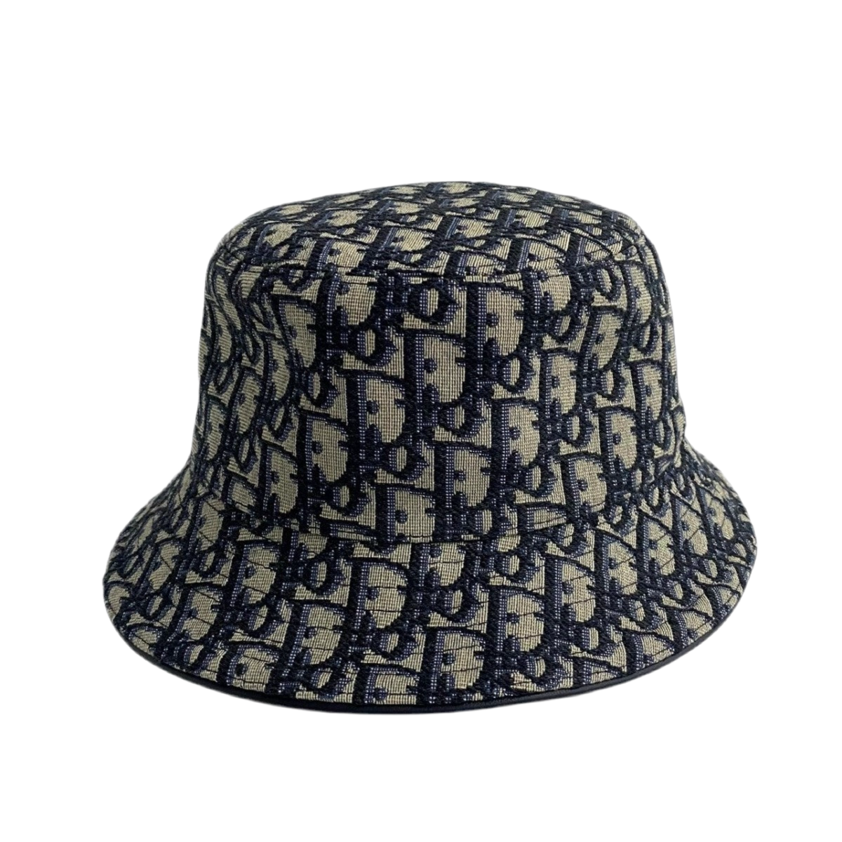Dior Trotter Pattern Hat in Navy 100u% Authentic