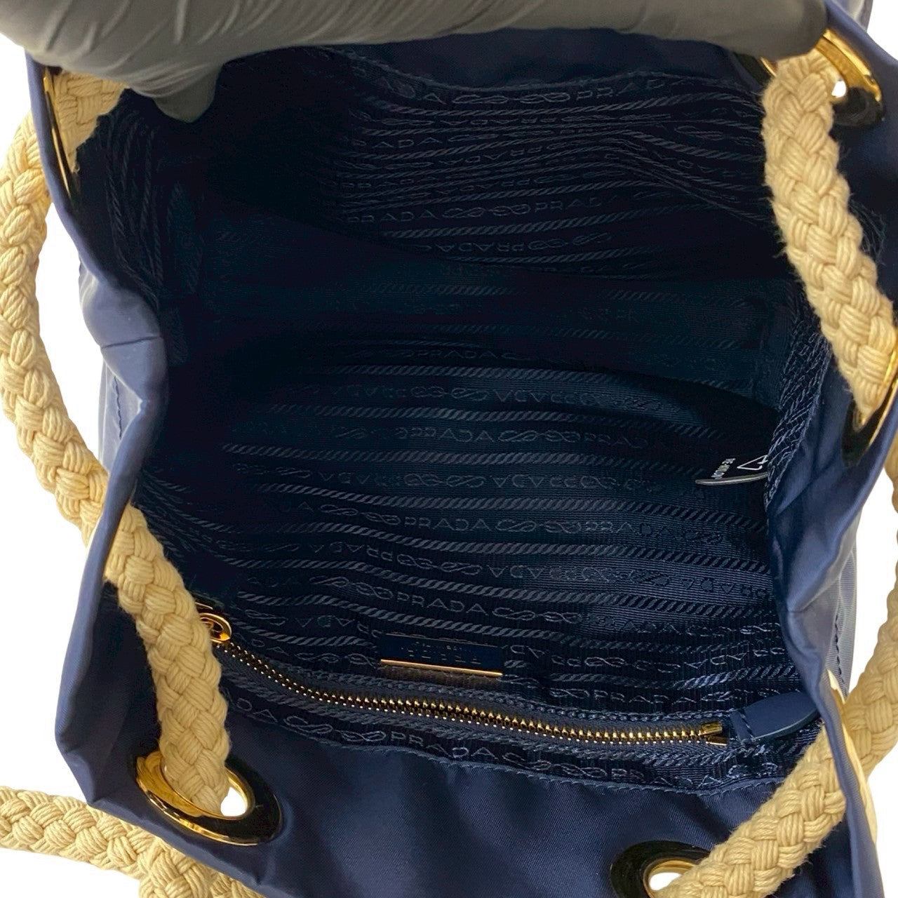PRADA – Shoulder Bag – Triangle Logo Metal – Navy – Late 1980s Design by Miuccia Prada – 100% Authentic Pre-Owned✨Nearly New