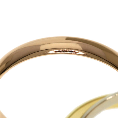 CARTIER Trinity Ring SM #48 18K Yellow, White & Pink Gold – 100% Authentic ✨ Excellent Pre-Owned Condition