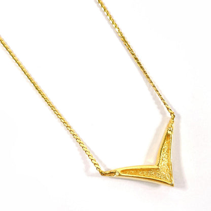 Christian Dior            Vintage V-Shaped Pendant Necklace John Galliano Era  100% Authentic     Pre-Owned ✨ Beautiful Vintage Condition
