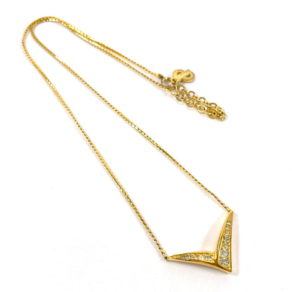 Christian Dior            Vintage V-Shaped Pendant Necklace John Galliano Era  100% Authentic     Pre-Owned ✨ Beautiful Vintage Condition