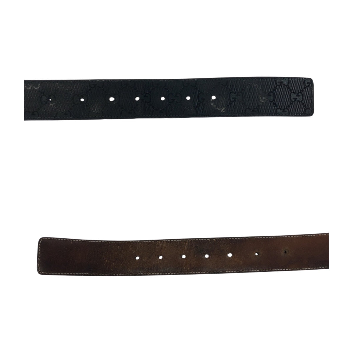 GUCCI – Interlocking Belt – Black Leather – 100% Authentic Pre-Owned ✨Very Good Pre-Owned Condition
