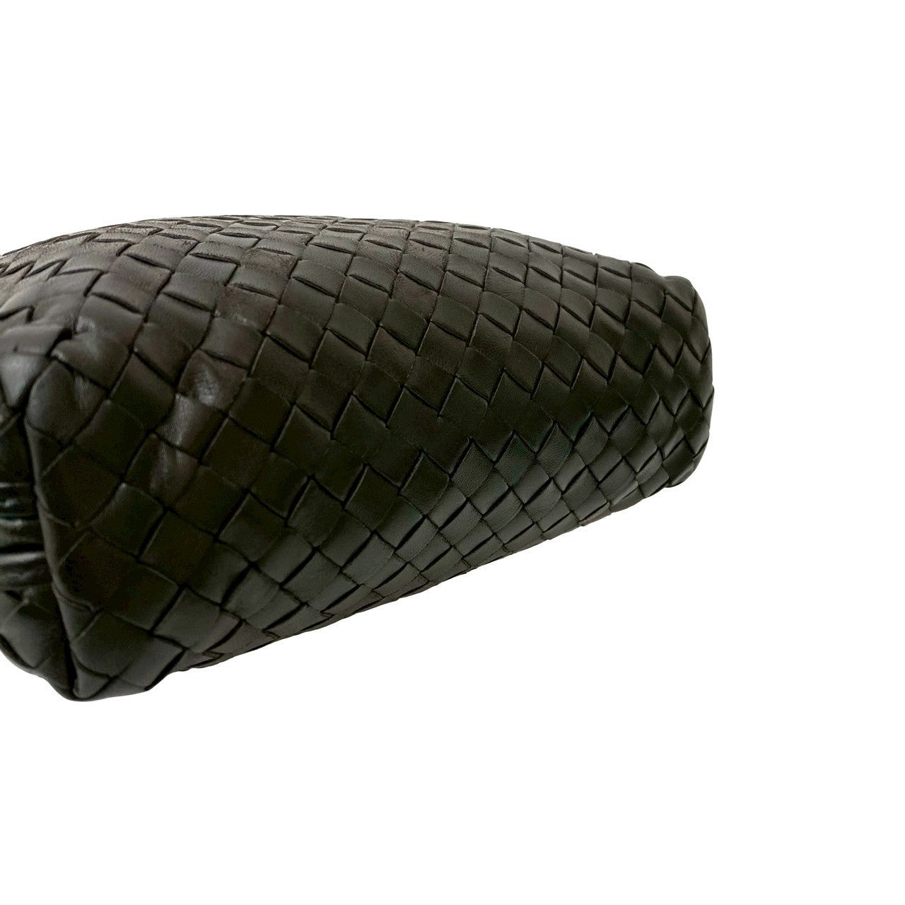 BOTTEGA VENETA – Intrecciato Shoulder Bag – Black Leather