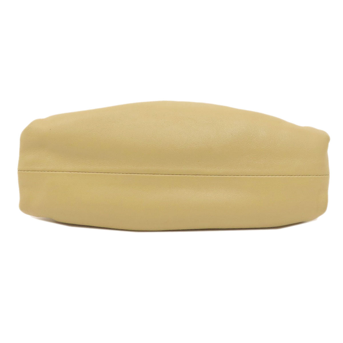 Bottega Veneta –Gamaguchi Frame Shoulder Bag – Beige Calfskin