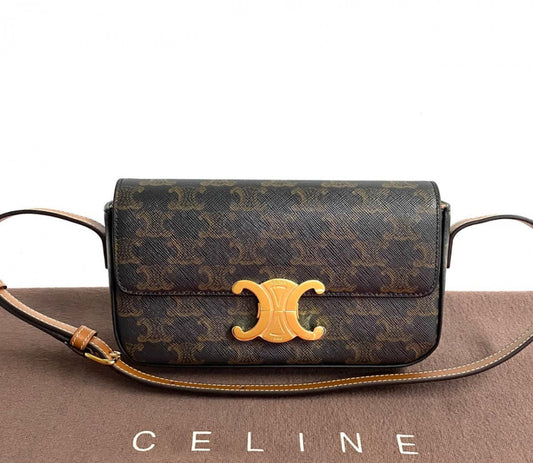 CELINE Triomphe Claude Pre owned 100% Authentic✨ Near New