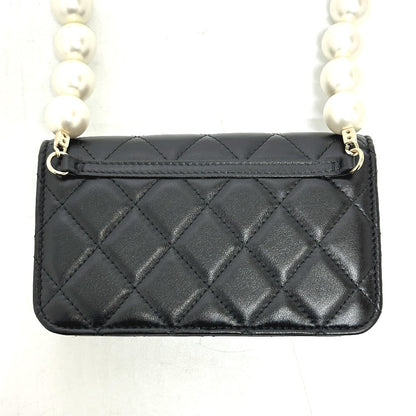 CHANEL Pearl Shoulder Mini Bag in Black Lambskin – CC COCO Mark, Designed by Karl Lagerfeld, Early 2010s, 100% Authentic Pre-Owned Like new / excellent condition