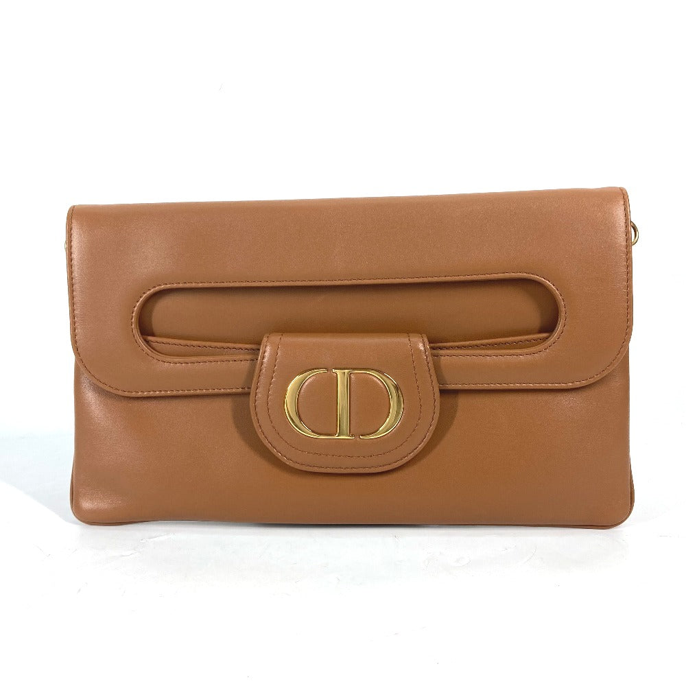 Dior Brown Clutch Dior double Médium 100% authentic       Pre owned ✨Near New✨ Condition