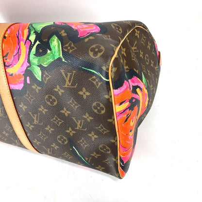 LOUIS VUITTON Keepall 50 Boston Duffel Bag – Limited Edition Monogram Rose by Stephen Sprouse – Pre-Owned, 100% authentic AB Rank ✨Excellent Pre-Owned