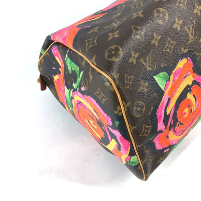 LOUIS VUITTON Keepall 50 Boston Duffel Bag – Limited Edition Monogram Rose by Stephen Sprouse – Pre-Owned, 100% authentic AB Rank ✨Excellent Pre-Owned