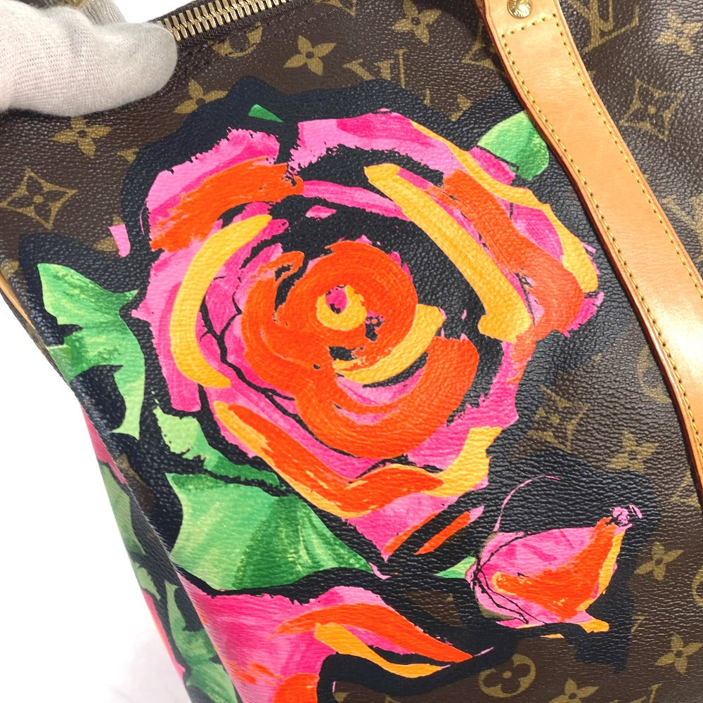 LOUIS VUITTON Keepall 50 Boston Duffel Bag – Limited Edition Monogram Rose by Stephen Sprouse – Pre-Owned, 100% authentic AB Rank ✨Excellent Pre-Owned