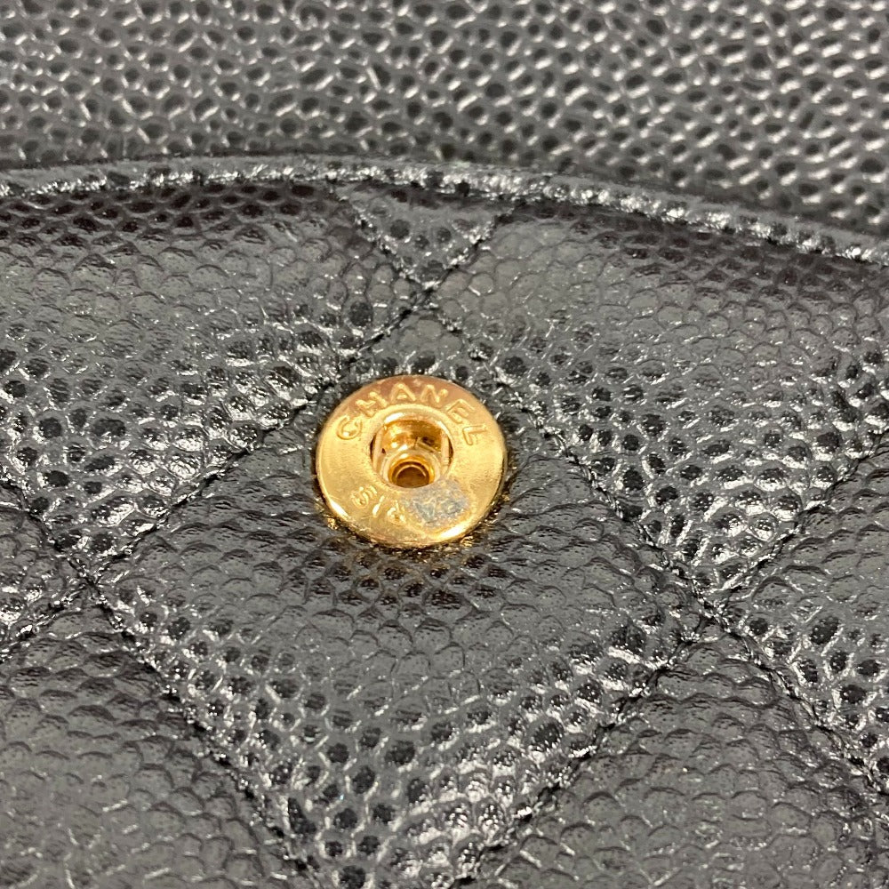 CHANEL Classic Flap  Black Caviar Leather MatelasséeQuilting 30 cm, Circa 2012 – Vintage by Karl Lagerfeld ✨Excellent Pre-Owned Condition 100% Authentic (Genuine)
