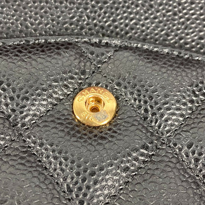 CHANEL Classic Flap  Black Caviar Leather MatelasséeQuilting 30 cm, Circa 2012 – Vintage by Karl Lagerfeld ✨Excellent Pre-Owned Condition 100% Authentic (Genuine)