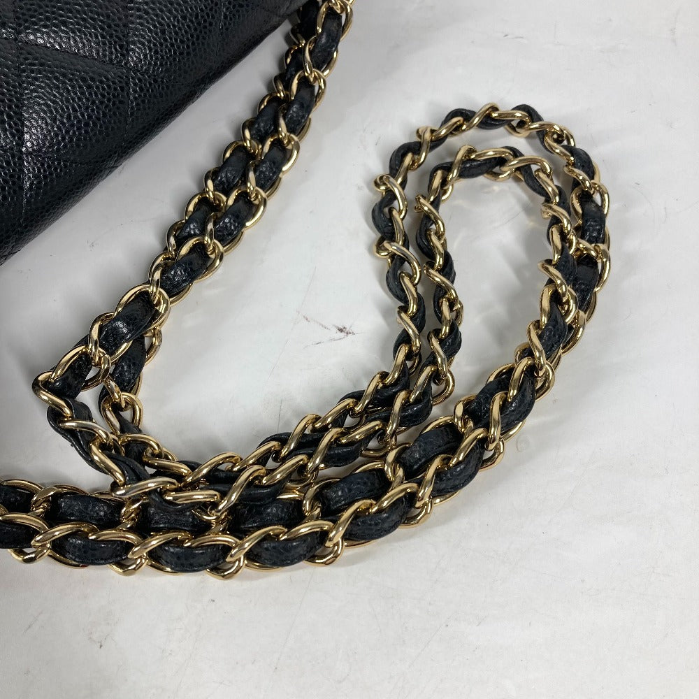 CHANEL Classic Flap  Black Caviar Leather MatelasséeQuilting 30 cm, Circa 2012 – Vintage by Karl Lagerfeld ✨Excellent Pre-Owned Condition 100% Authentic (Genuine)