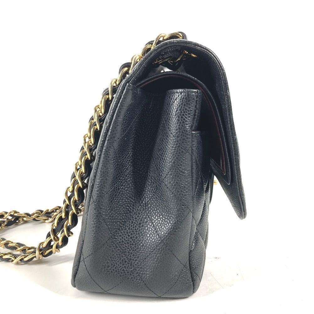 CHANEL Classic Flap  Black Caviar Leather MatelasséeQuilting 30 cm, Circa 2012 – Vintage by Karl Lagerfeld ✨Excellent Pre-Owned Condition 100% Authentic (Genuine)