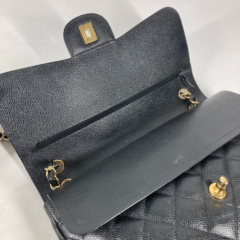 CHANEL Classic Flap  Black Caviar Leather MatelasséeQuilting 30 cm, Circa 2012 – Vintage by Karl Lagerfeld ✨Excellent Pre-Owned Condition 100% Authentic (Genuine)