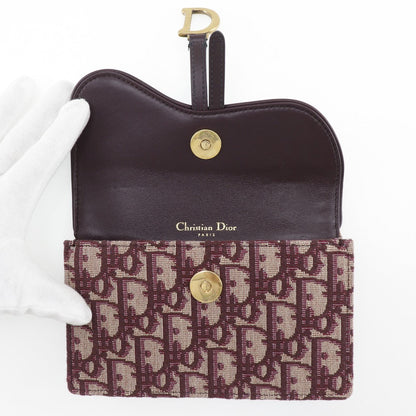 Christian Dior Waist bag canvas Bordeaux 2-way clutch Trotter saddle Used 100% Authentic ✨Excellent Pre Owned