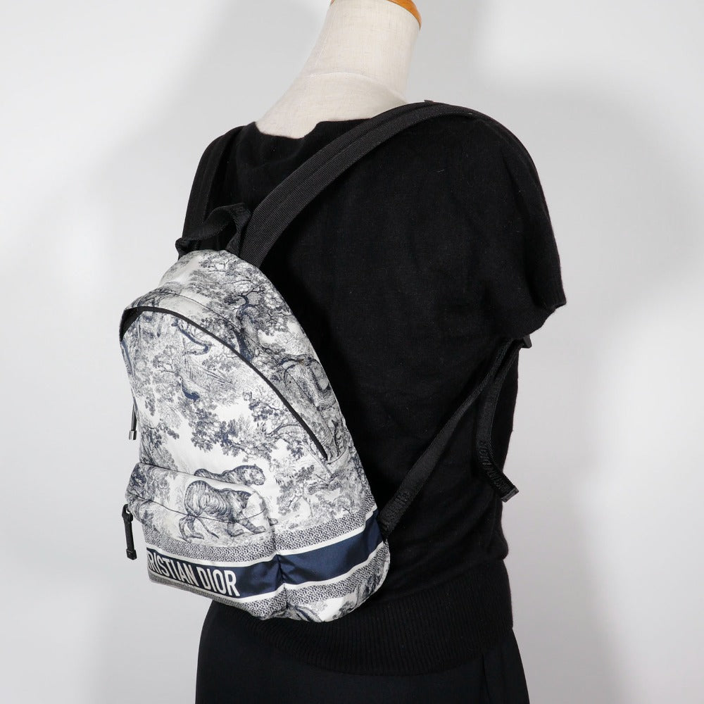 CHRISTIAN DIOR – Toile de Jouy Small Backpack –– 100% Authentic ✨Good Pre-Owned Conditionn