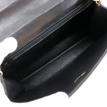 Chanel Chain Shoulder Bag in Black Lambskin – Vintage Matelassée1980s–1990s,  From the Karl Lagerfeld Era, 100% Authentic Pre-Owned