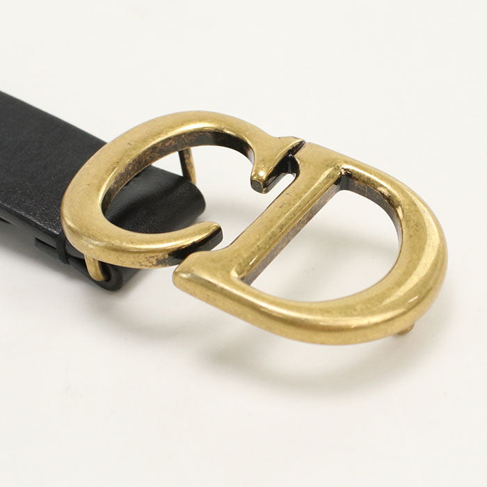 Christian Dior  – Saddle Belt – Calfskin with Gold Hardware