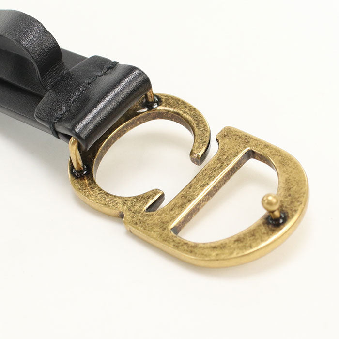 Christian Dior  – Saddle Belt – Calfskin with Gold Hardware