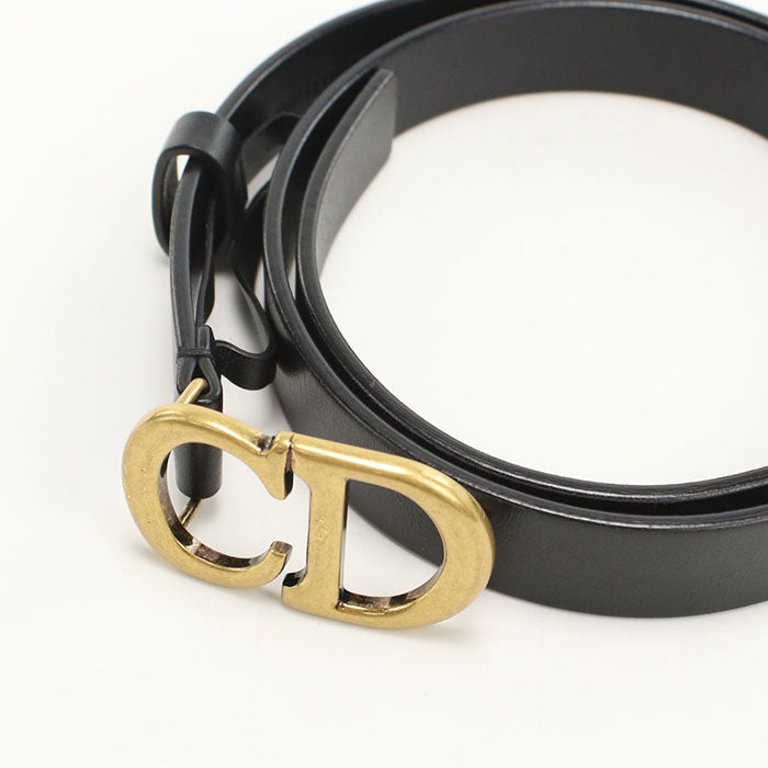 Christian Dior  – Saddle Belt – Calfskin with Gold Hardware