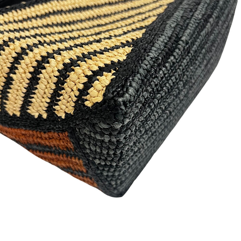 LOEWE                                                             Raffia Calfskin Puzzle Edge