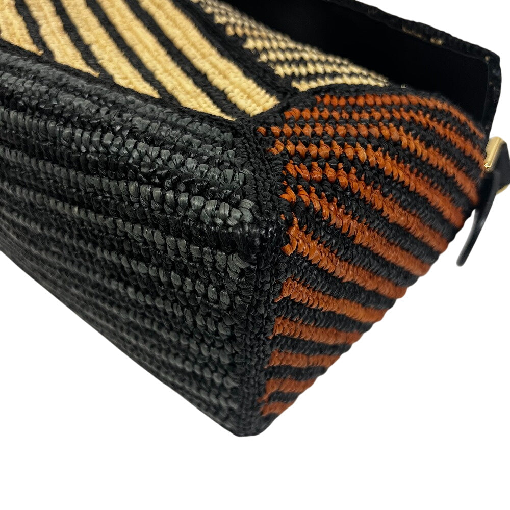 LOEWE                                                             Raffia Calfskin Puzzle Edge