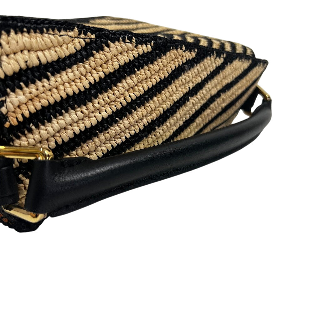 LOEWE                                                             Raffia Calfskin Puzzle Edge