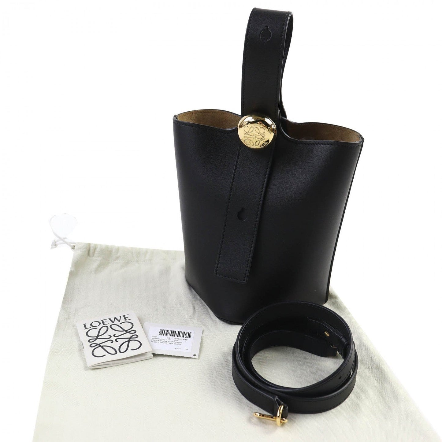 Loewe – Pebble Bucket Bag Mini 100% Authentic