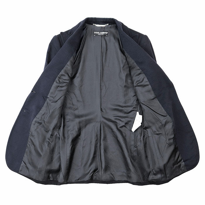 DOLCE & GABBANA – Cashmere Coat – Navy – woman’s Size 40 –