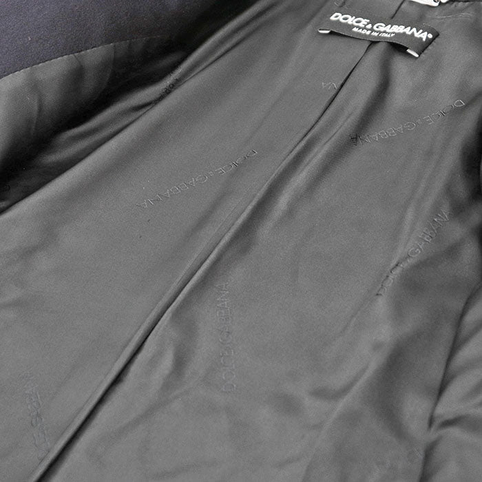 DOLCE & GABBANA – Cashmere Coat – Navy – woman’s Size 40 –