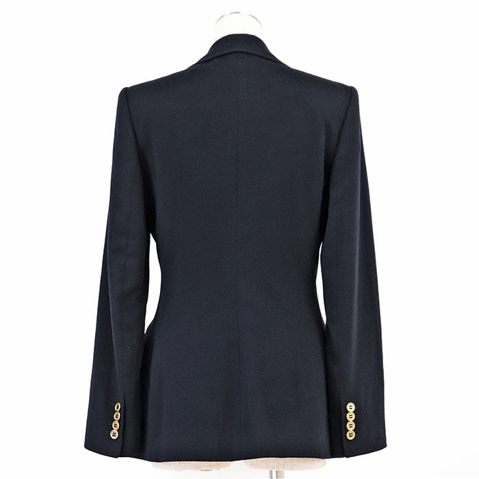DOLCE & GABBANA – Cashmere Coat – Navy – woman’s Size 40 –