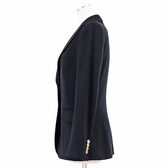 DOLCE & GABBANA – Cashmere Coat – Navy – woman’s Size 40 –