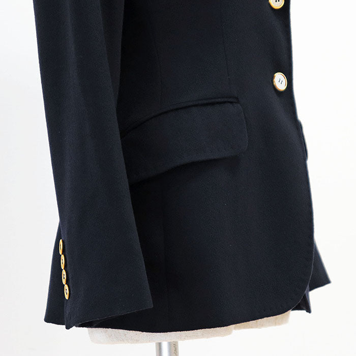 DOLCE & GABBANA – Cashmere Coat – Navy – woman’s Size 40 –