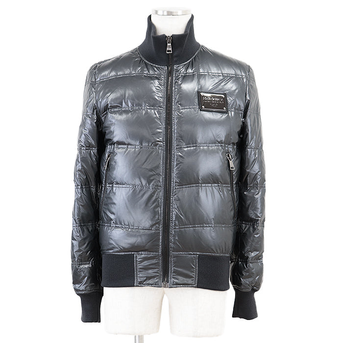DOLCE & GABBANA – Gray Nylon Jacket – Men’s Size 46