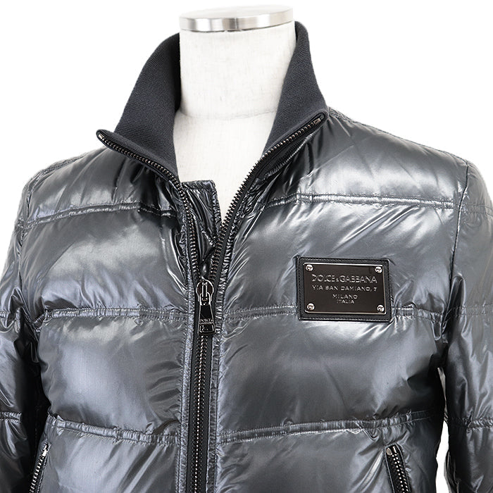 DOLCE & GABBANA – Gray Nylon Jacket – Men’s Size 46