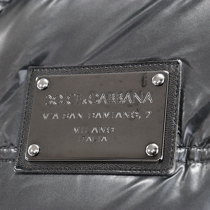 DOLCE & GABBANA – Gray Nylon Jacket – Men’s Size 46