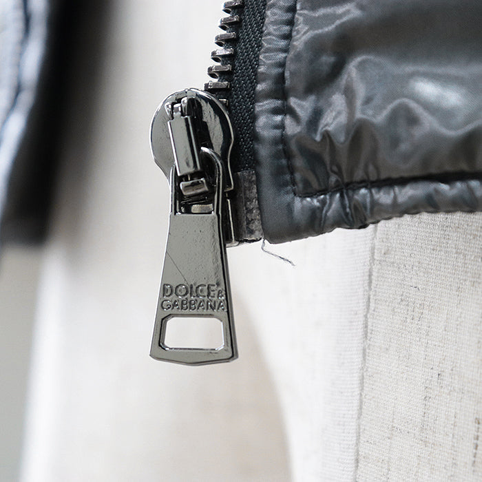 DOLCE & GABBANA – Gray Nylon Jacket – Men’s Size 46