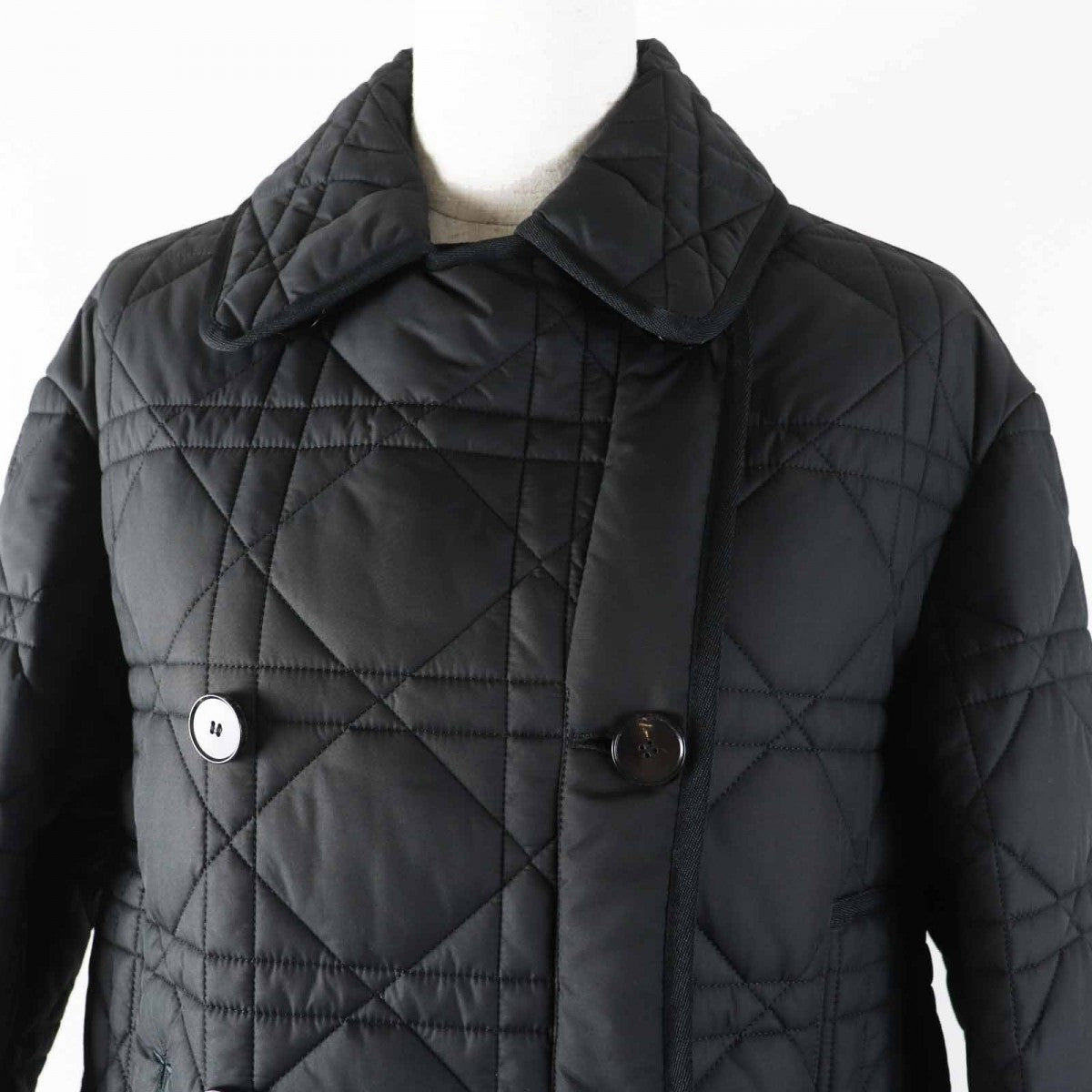 CHRISTIAN DIOR Microcannage Technical Taffeta Jacket – Black – Women’s Size 36 –