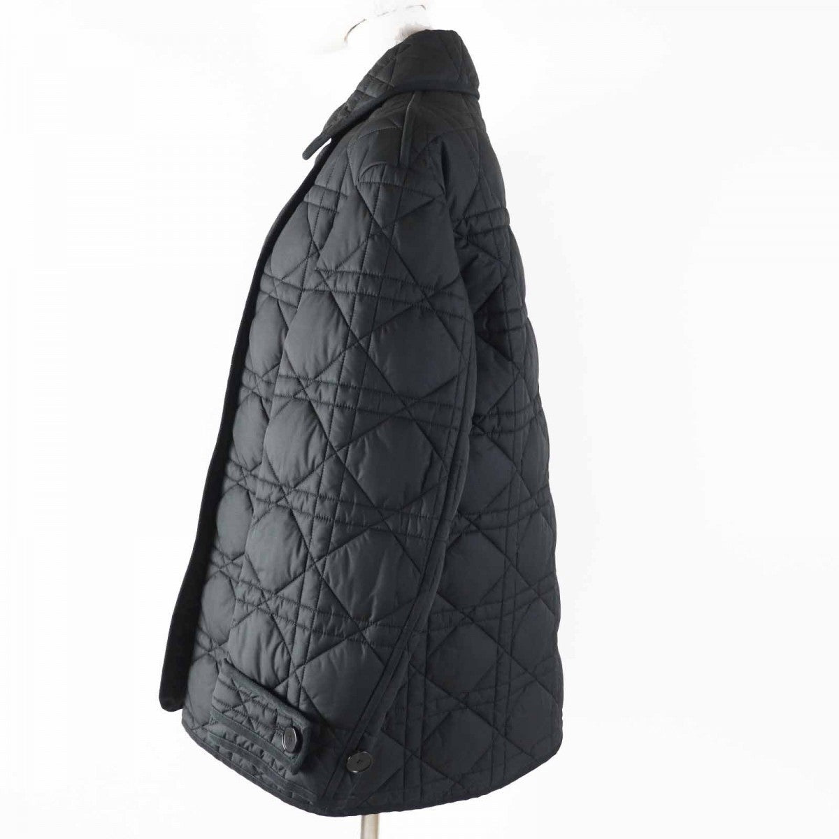 CHRISTIAN DIOR Microcannage Technical Taffeta Jacket – Black – Women’s Size 36 –