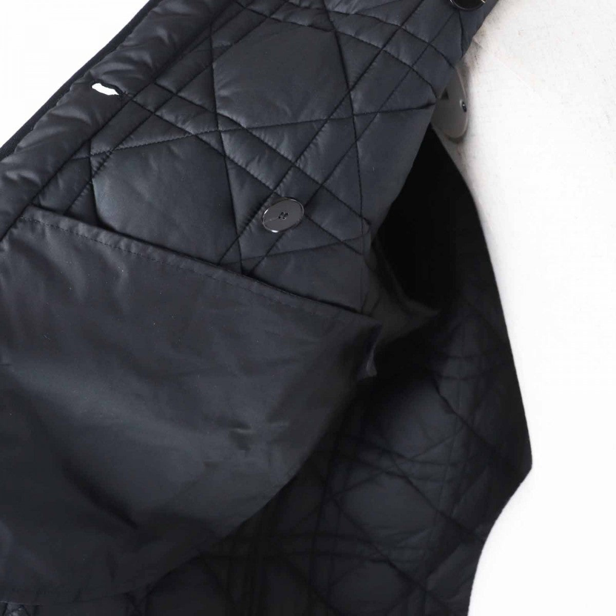 CHRISTIAN DIOR Microcannage Technical Taffeta Jacket – Black – Women’s Size 36 –