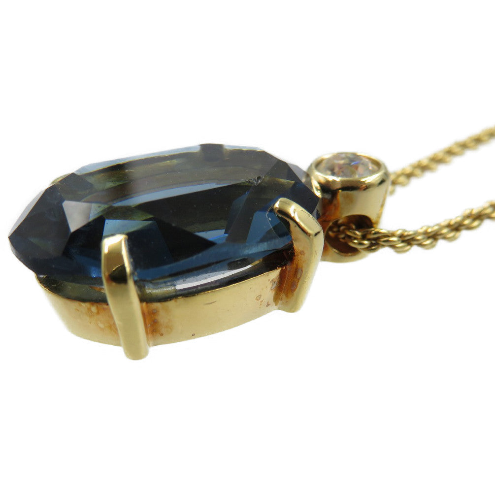 CHRISTIAN DIOR – Blue Swarovski Crystal Necklace –