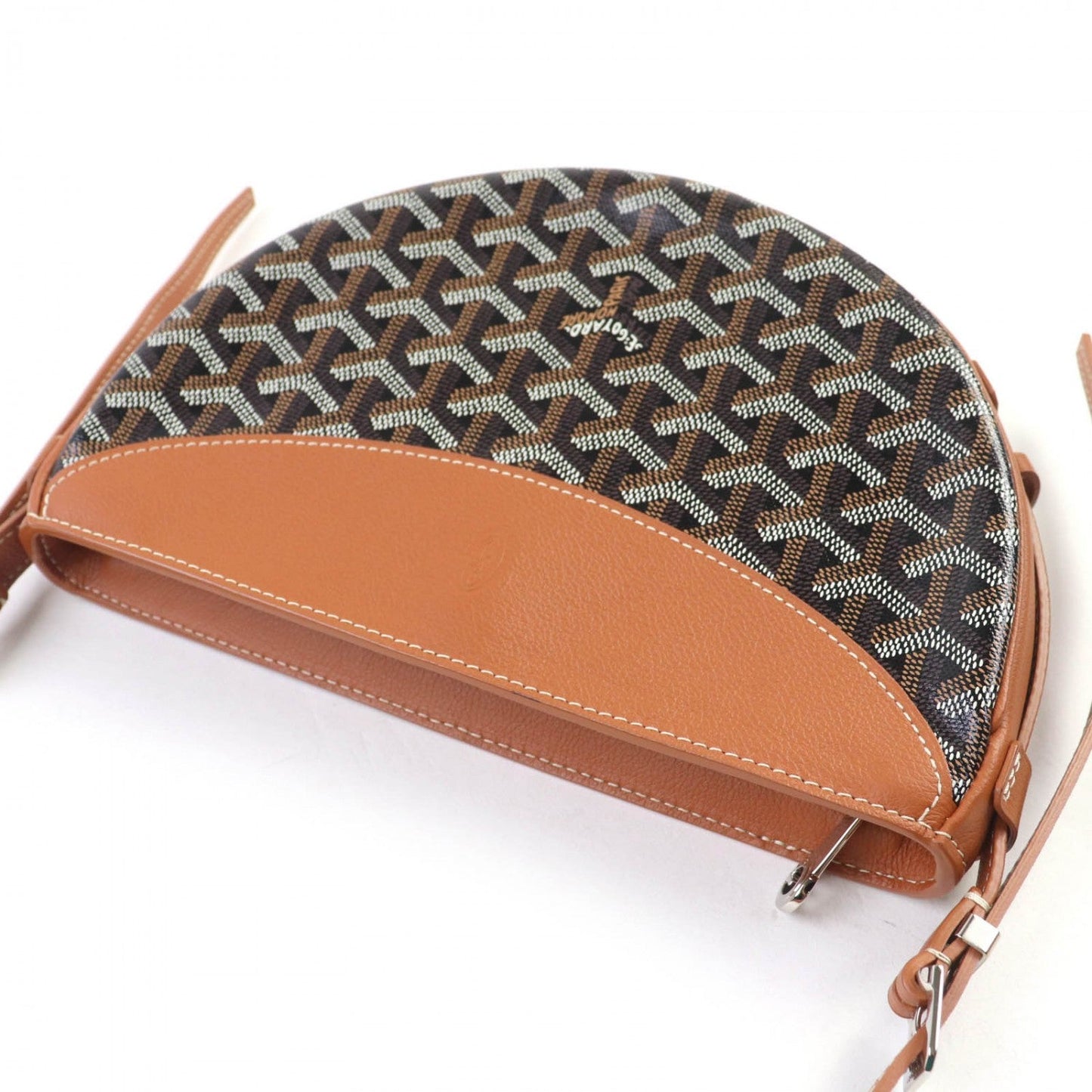 GOYARD – Hirondelle Shoulder Bag – Goyardine Canvas Black/Brown –