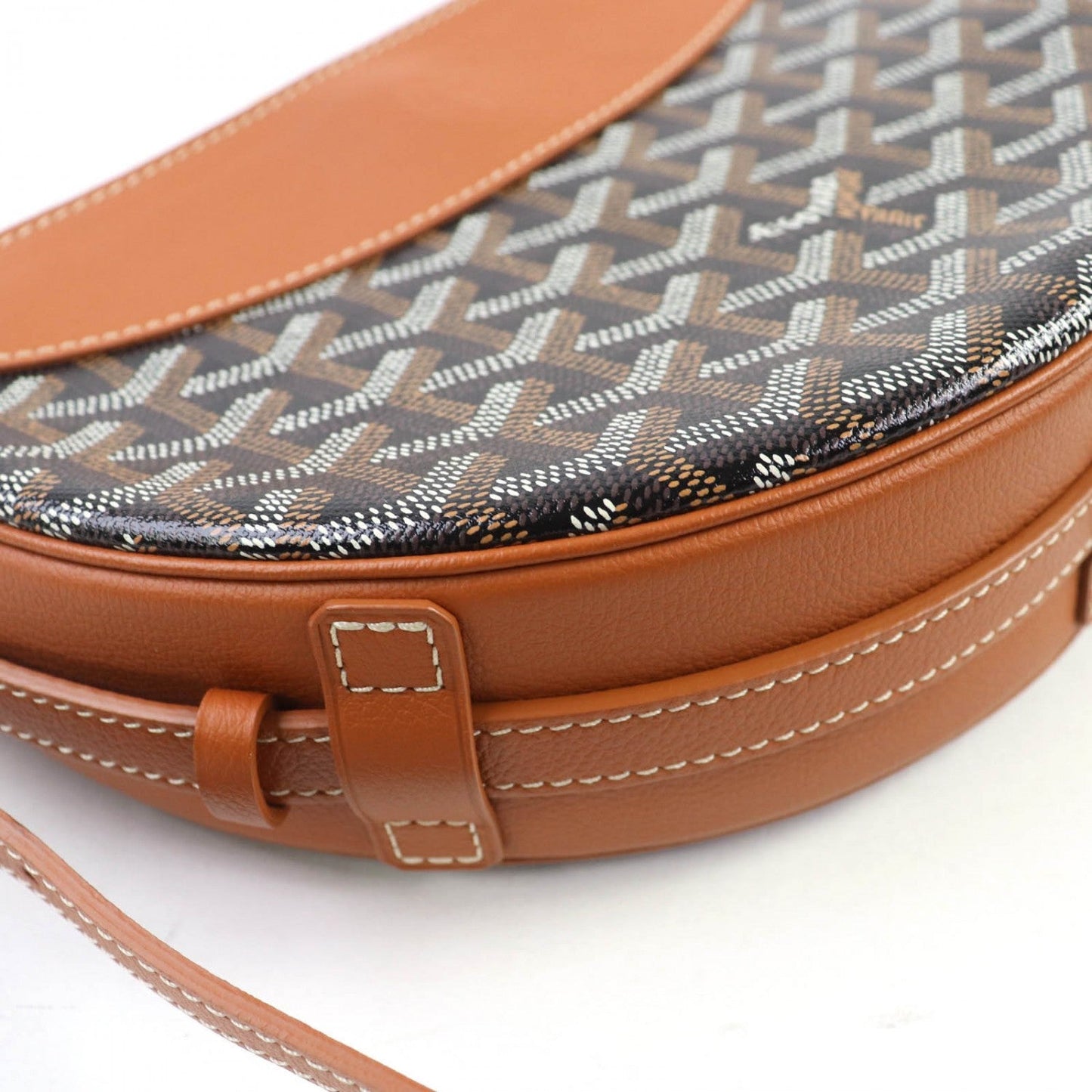 GOYARD – Hirondelle Shoulder Bag – Goyardine Canvas Black/Brown –