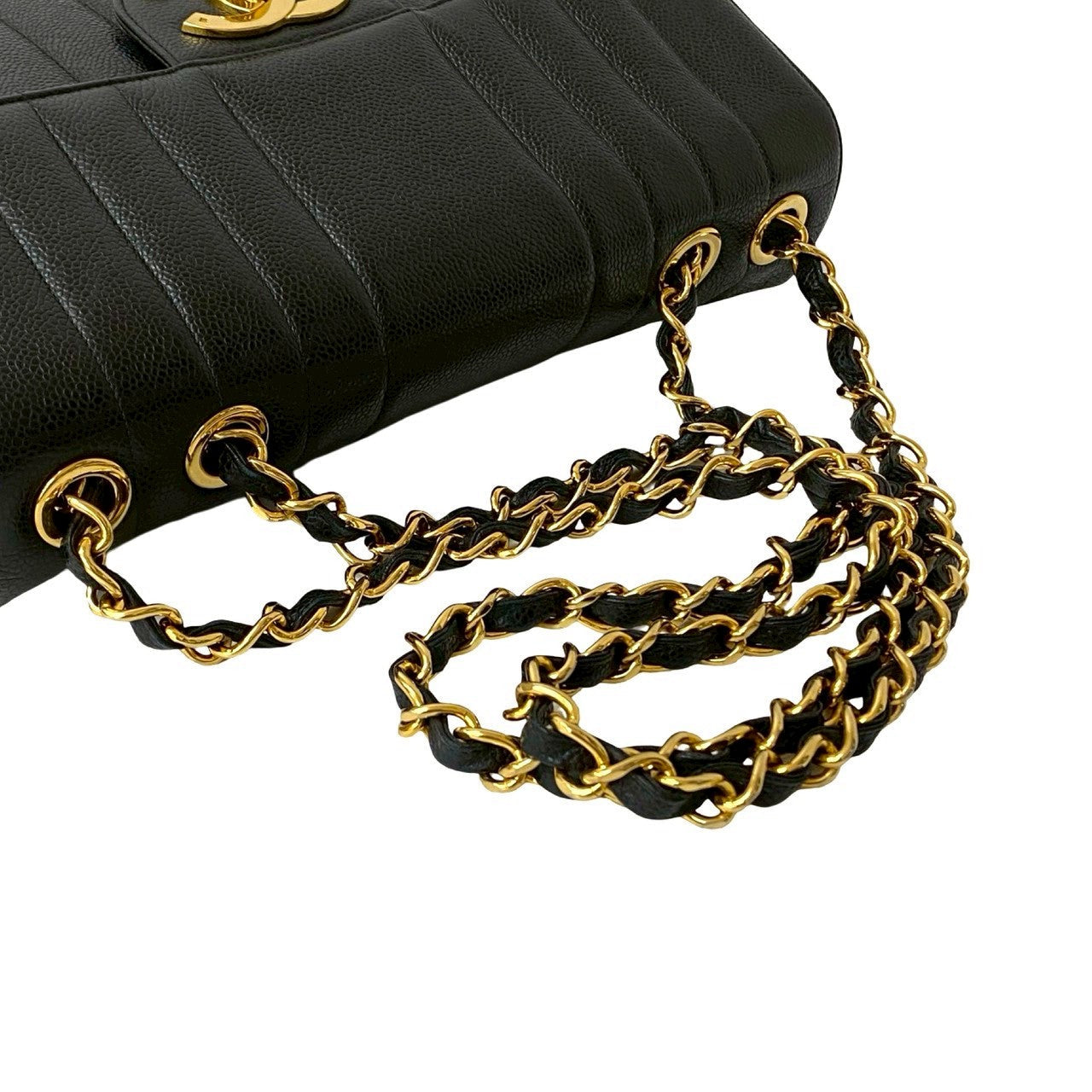 CHANEL – Shoulder Bag – Mademoiselle Line – Matt Caviar Skin